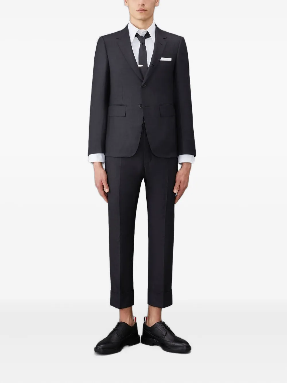 Thom Browne Classic Twill Sport Wool Blazer In Black