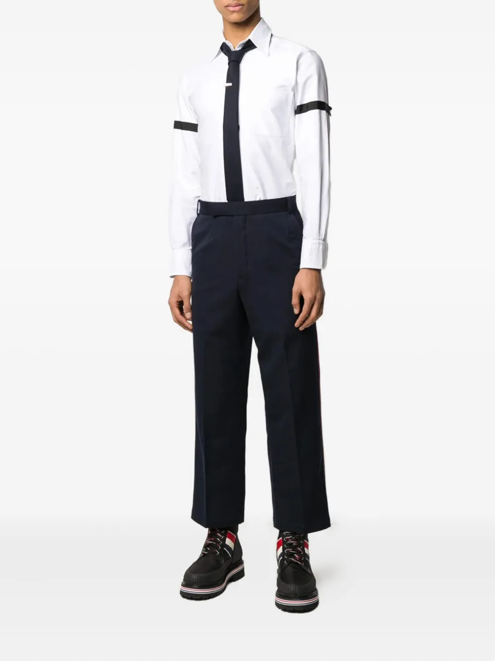 Thom Browne ribbon-detailed cotton shirt | Image 2