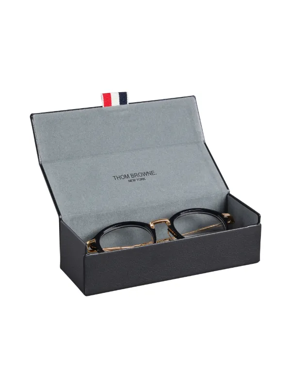 Thom Browne Eyewear round-frame Glasses | Black | FARFETCH