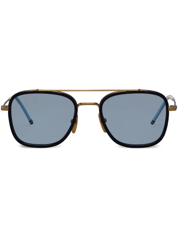 Thom Browne Eyewear square frame Sunglasses Blue FARFETCH AE