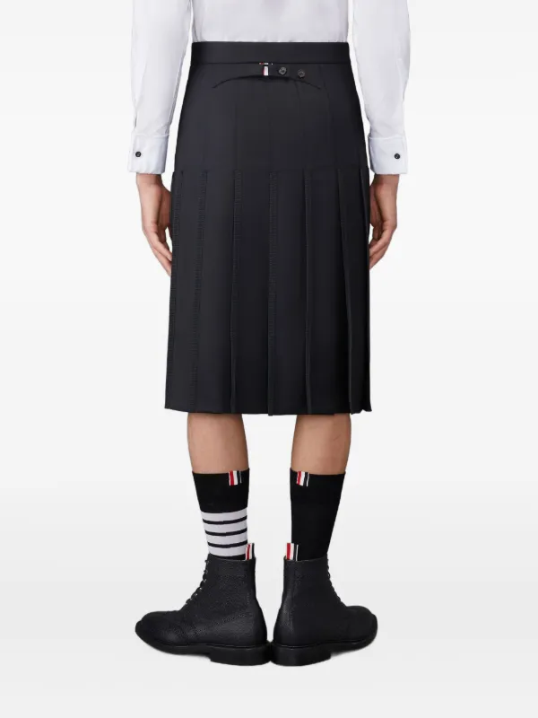 Thom Browne プリーツ スカート | ブラック | FARFETCH JP