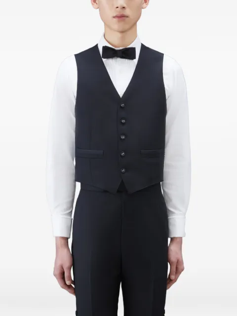 Thom Browne twill tipping classic vest