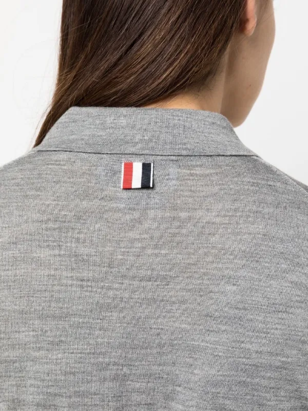 Tシャツ・カットソー THOM BROWNE Woman Polo Shirt Grey FKP053A035 035 THOM BROWNE: Polo shirt woman - Grey | Thom Browne polo
