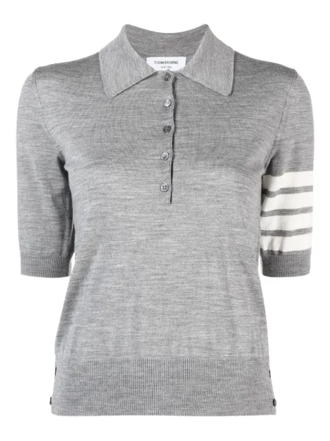 Thom Browne 4-Bar short-sleeve polo shirt