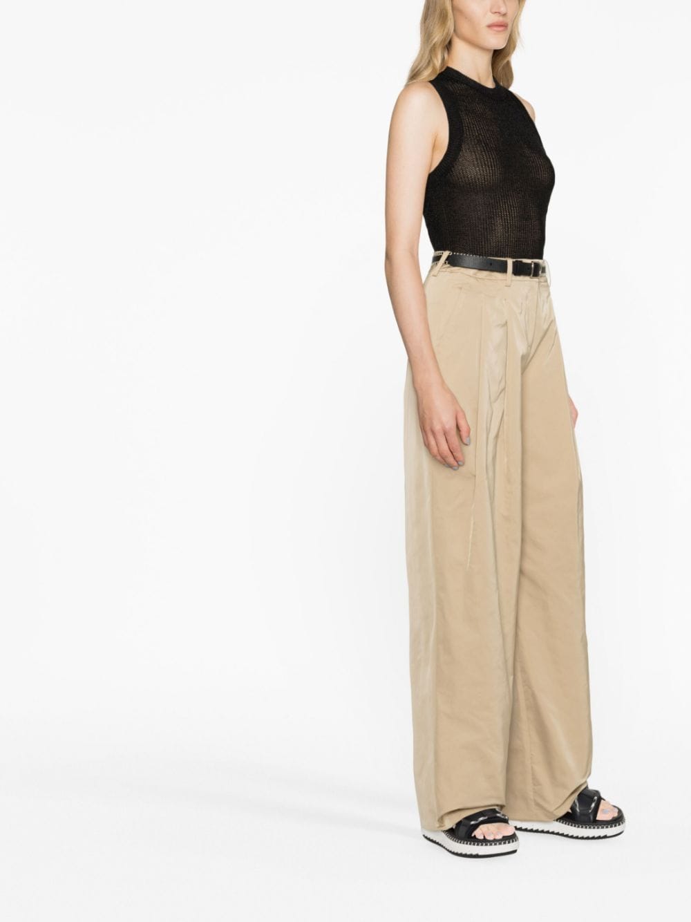 Shop Ermanno Scervino Straight-leg Tailored Trousers In Neutrals