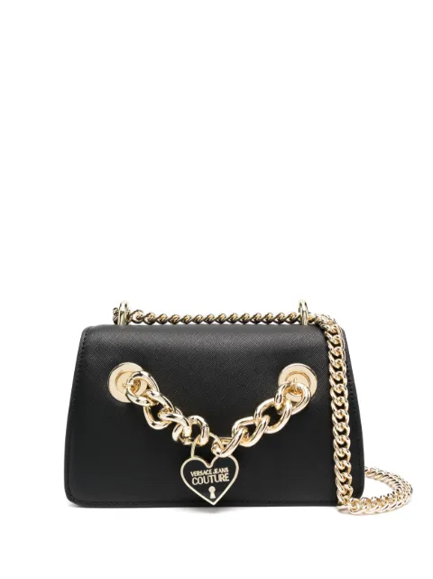 Versace Jeans Couture logo-charm chain-embellished crossbody bag