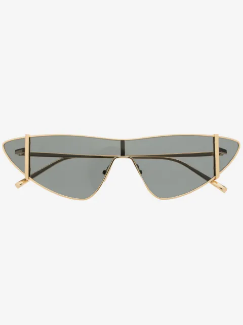 Saint Laurent Eyewear metallic cat-eye frame sunglasses