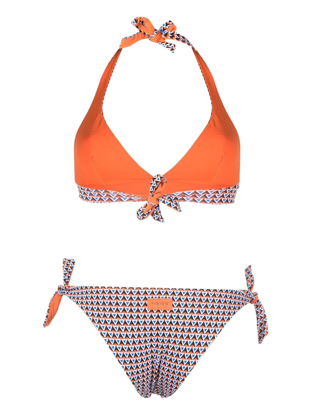 Fisico Bikini met grafische print - Oranje