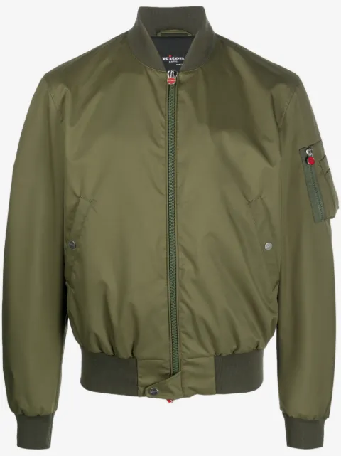 Kiton veste bomber à fermeture zippée