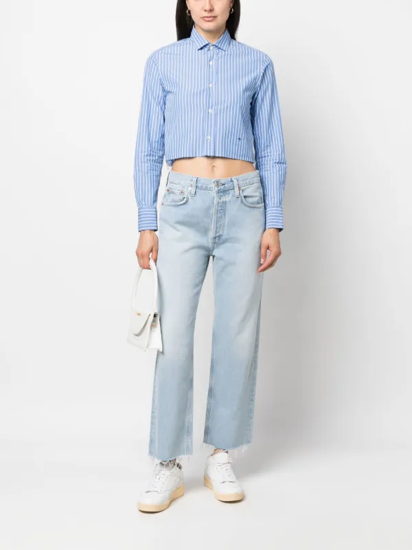 Citizens Of Humanity raw-cut Hem straight-leg Jeans | Blue Citizens Of Humanity raw-cut Hem straight-leg Jeans | Blue