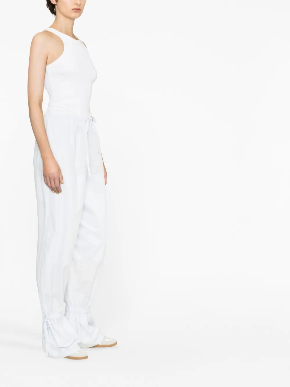 Lemaire Drawstring-fastening Parachute Trousers In Blue