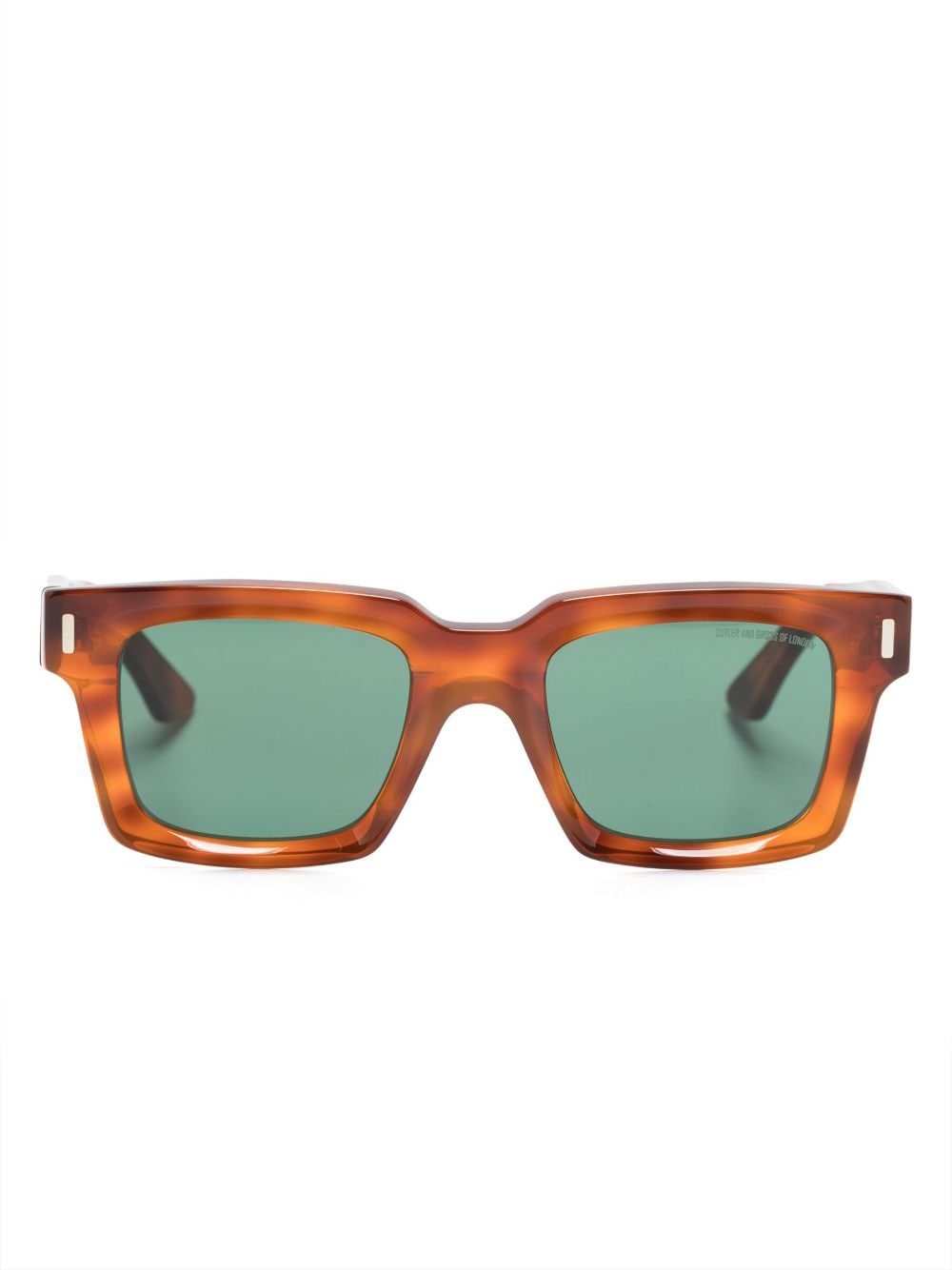 CUTLER AND GROSS TORTOISESHELL SQUARE-FRAME SUNGLASSES