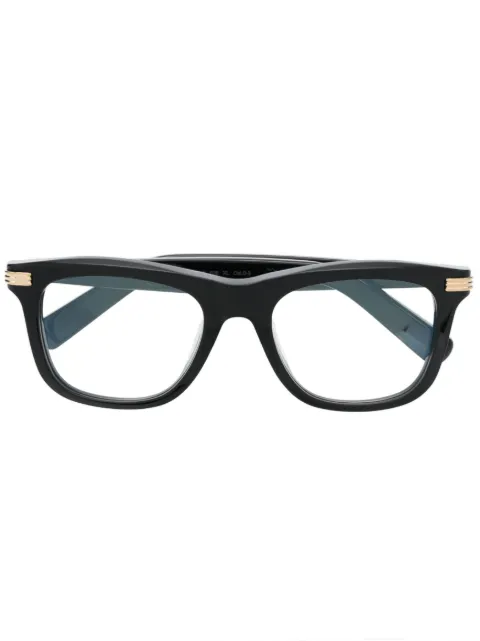 Cartier Eyewear engraved-detail square-frame glasses