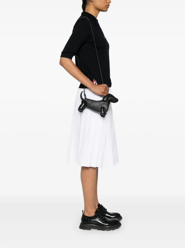 【送料&関税込】Thom Browne Black Leather Hector Shoulder Ba Thom Browne Hector Leather Shoulder Bag | Black | FARFETCH GE