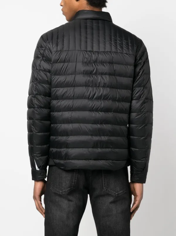 Kiton キルティング パデッドシャツジャケット | ブラック