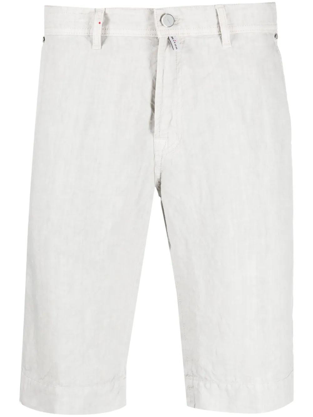 Shop Kiton Knee-length Chino Shorts In Neutrals