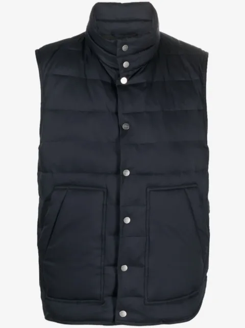 Kiton chaleco capitonado con cuello alto