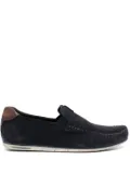 Bugatti Chesley calf suede moccasins - Blue