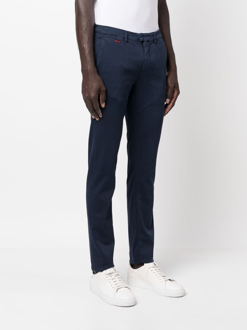 Shop Sartoria Tramarossa Low-rise Straight-leg Jeans In Blue