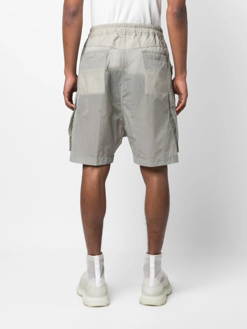 Rick Owens チェック ショートパンツ | ニュートラル | FARFETCH JP
