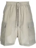 Rick Owens check-print drawstring shorts - Neutrals