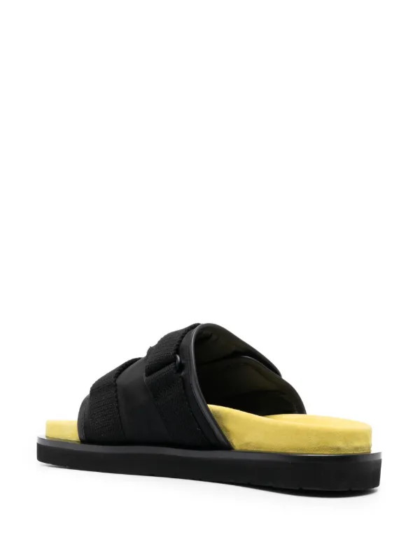 AMBUSH buckle-embellished Padded Slides Black FARFETCH EG