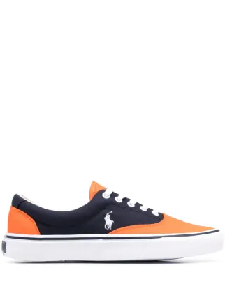 Polo Ralph Lauren レースアップ スニーカー | オレンジ | FARFETCH JP