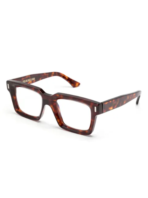 Cutler & Gross tortoiseshell rectangle-frame glasses 1386 - 1