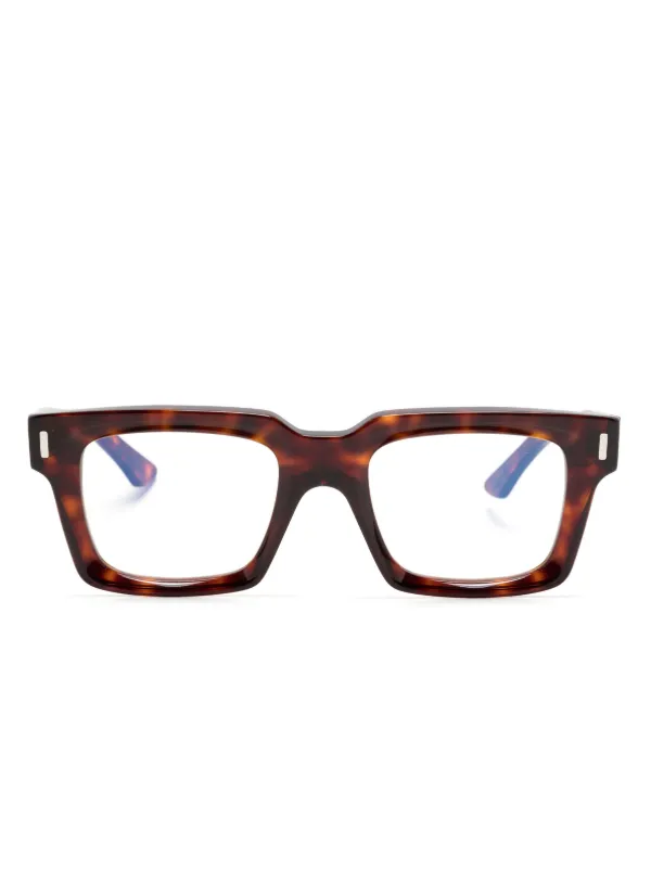 Cutler Gross Lentes Con Armaz n Rectangular Estilo Carey Farfetch