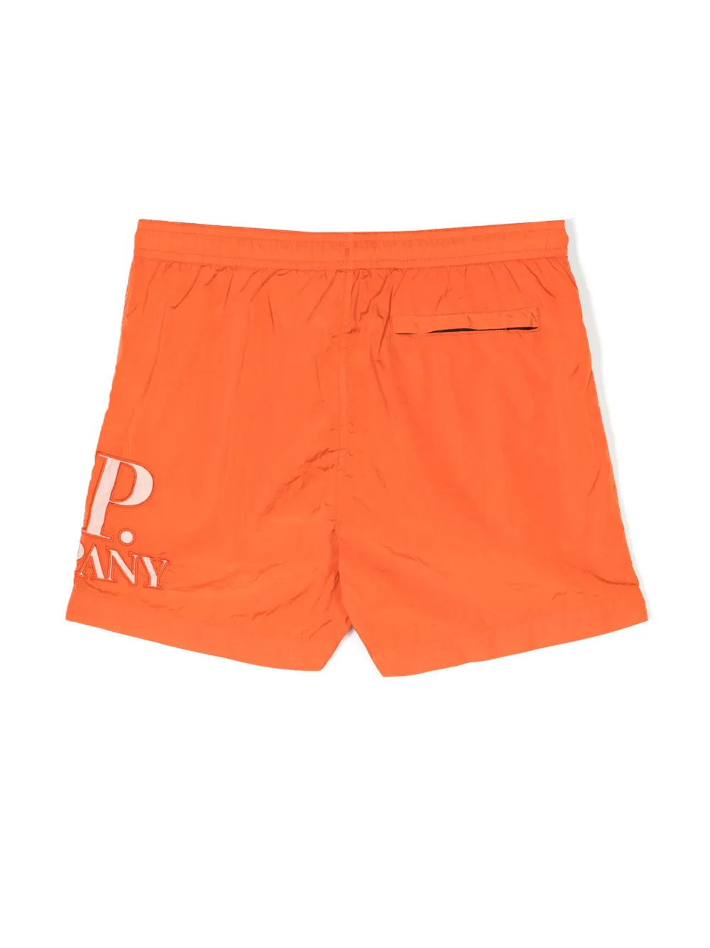 C.P. Company Kids Zwembroek met geborduurd logo - Oranje
