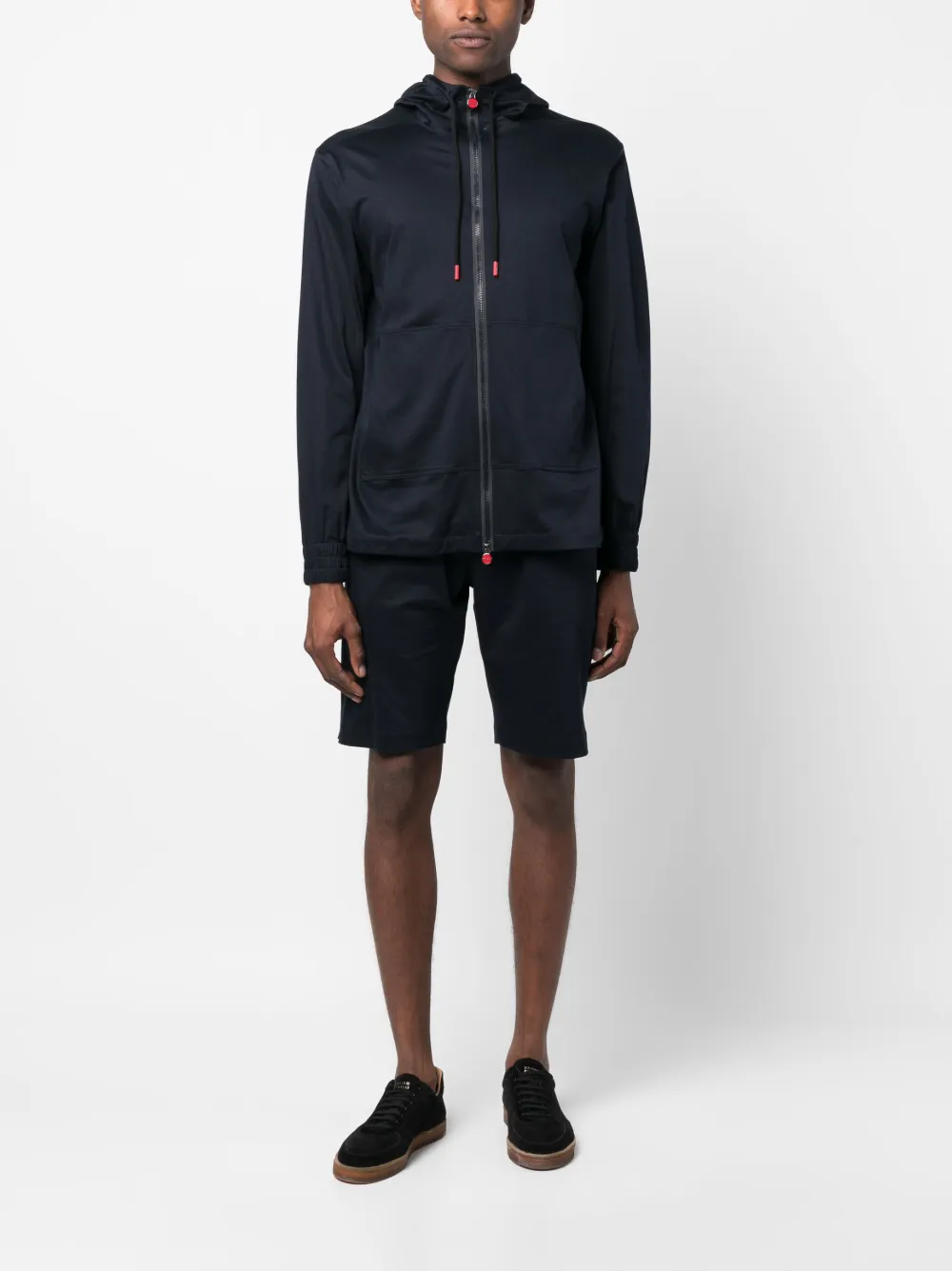 Kiton Fleece trainingsshorts - Blauw