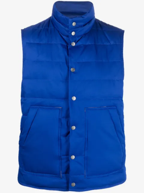 Kiton chaleco capitonado con botones