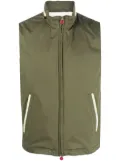 Kiton lightweight zip-up gilet - Green