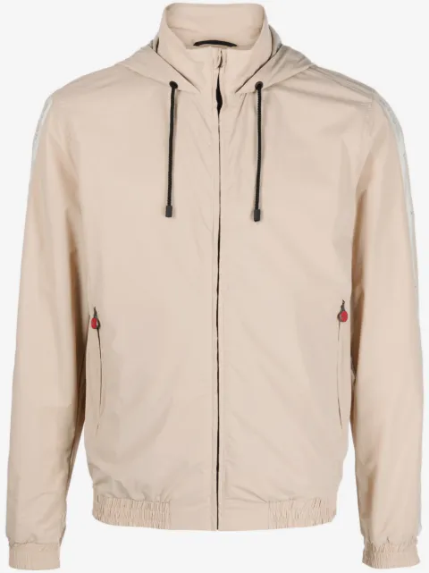 Kiton Blouson zip-up hooded jacket
