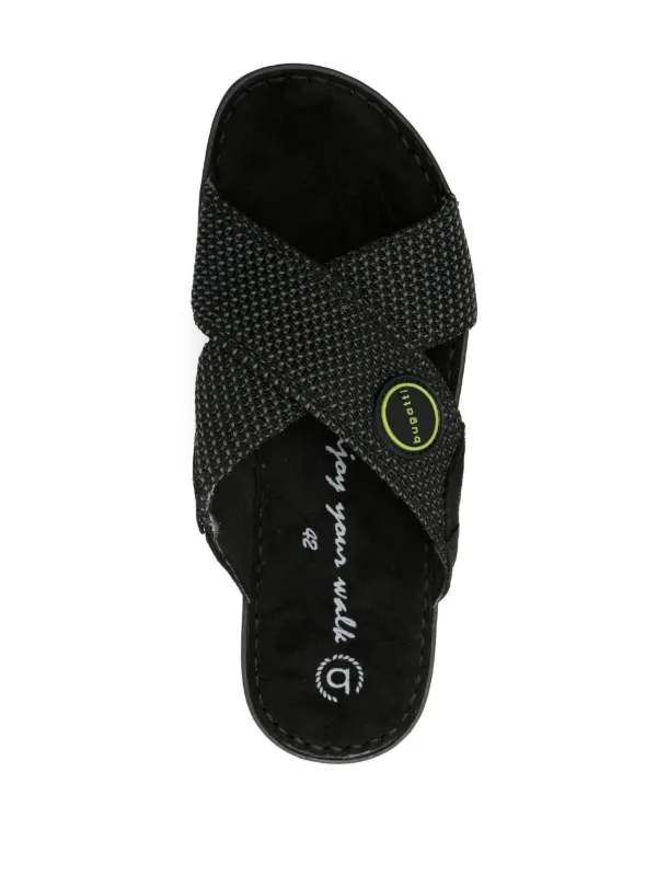 Sandales Bugatti Pour Homme - Tongs à Lanières Croisées - Bleu Marine - Confort été