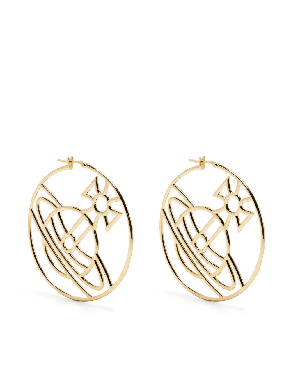 Vivienne Westwood Alina Orbdetail Hoop Earrings Farfetch