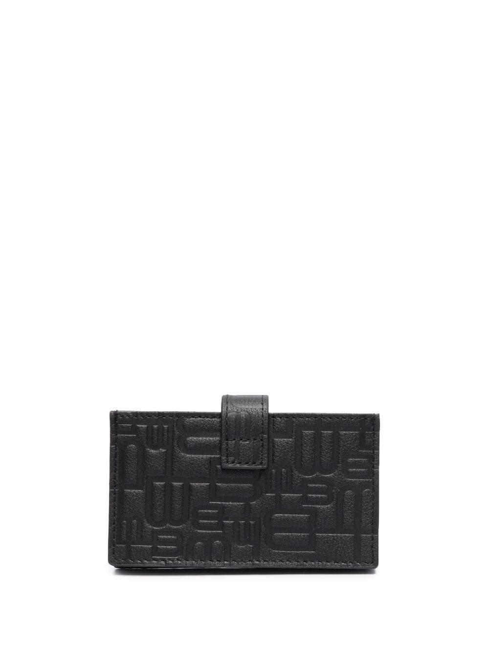 Shop Baldinini Monogram-pattern Leather Wallet In Schwarz