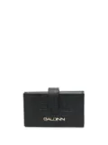 Baldinini monogram-pattern leather wallet - Black