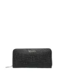 Baldinini monogram-pattern leather wallet - Black