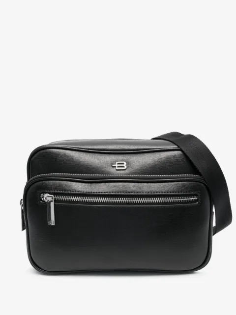 Baldinini logo-plaque leather belt bag
