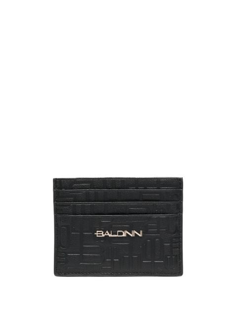 Baldinini monogram-pattern leather card holder