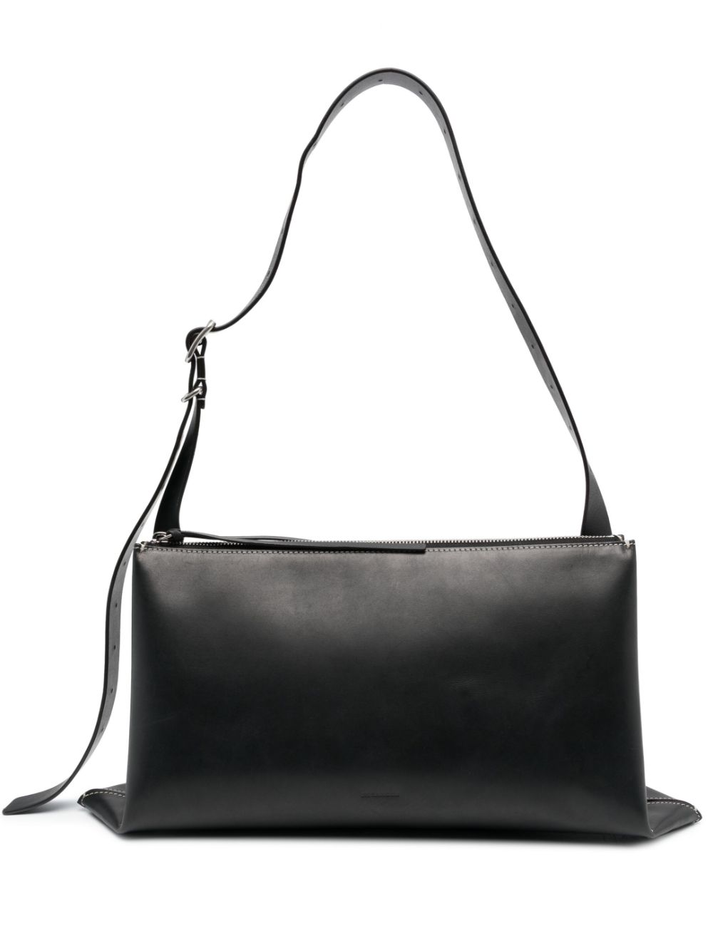 Jil Sander medium Empire leather shoulder bag - Black