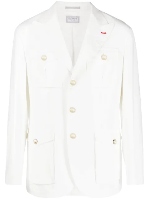 Brunello Cucinelli pockets linen jacket 