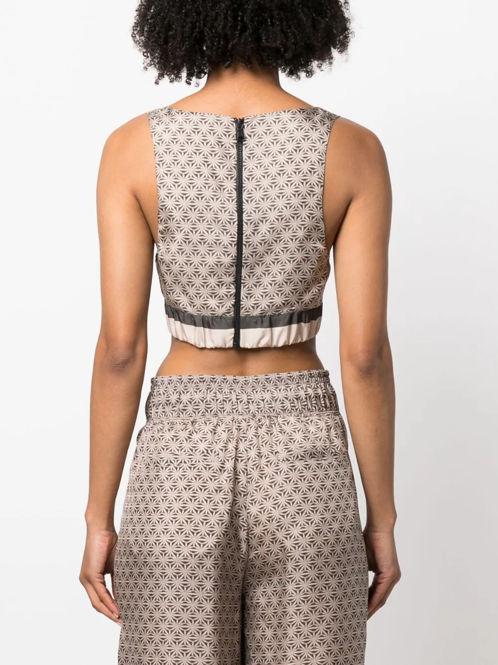 Brunello Cucinelli V-neck Cropped Top In Neutrals