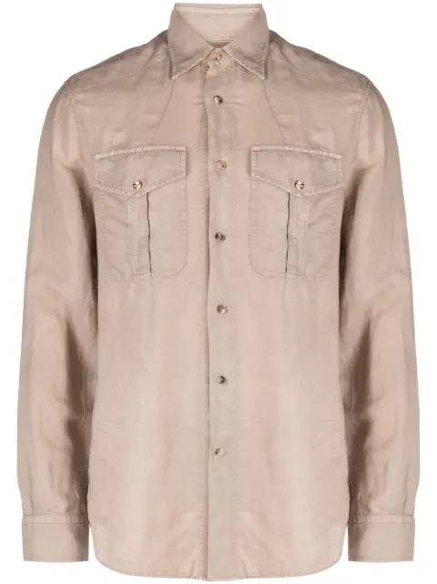 Brunello Cucinelli two-pocket long-sleeved shirt 
