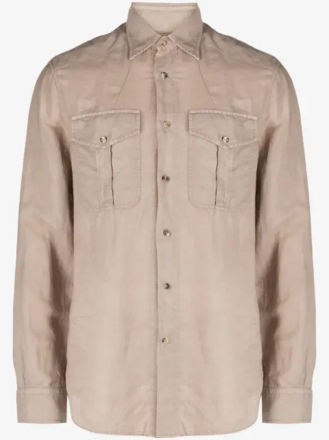 Brunello Cucinelli two-pocket long-sleeved shirt