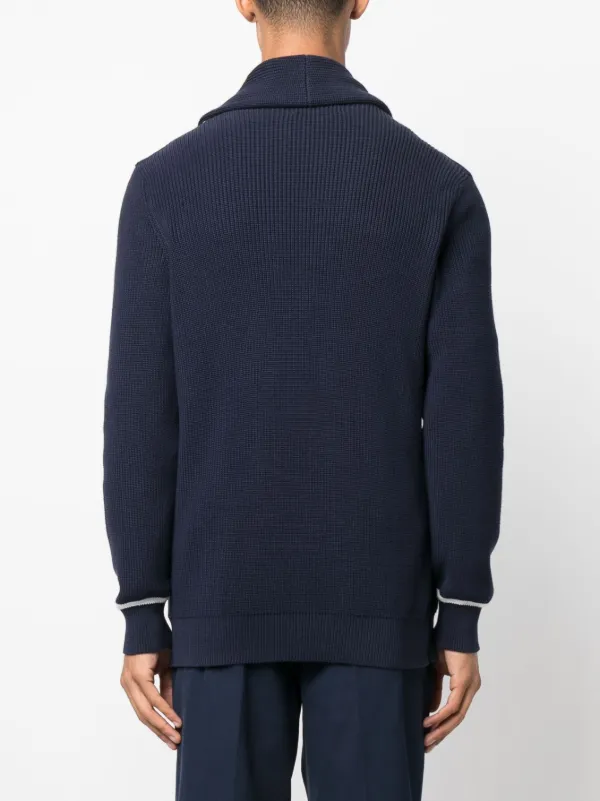 Brunello Cucinelli ダブルブレスト カーディガン | ブルー | FARFETCH JP