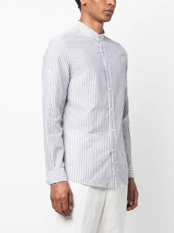 Tシャツ・カットソー BRUNELLO CUCINELLI Striped linen shirt (MM6860627 C108) Brunello Cucinelli Striped Cotton Jersey T-Shirt | Sendegaro US