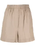 Brunello Cucinelli elasticated-waist cotton shorts - Neutrals
