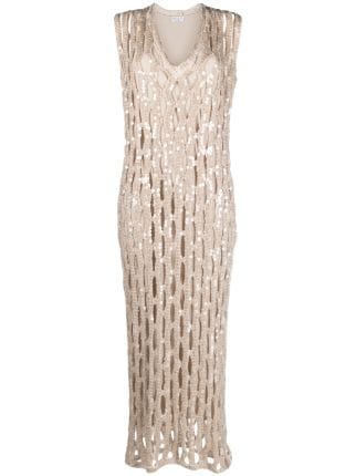 Brunello Cucinelli sequin-embellished Knitted Dress - Farfetch